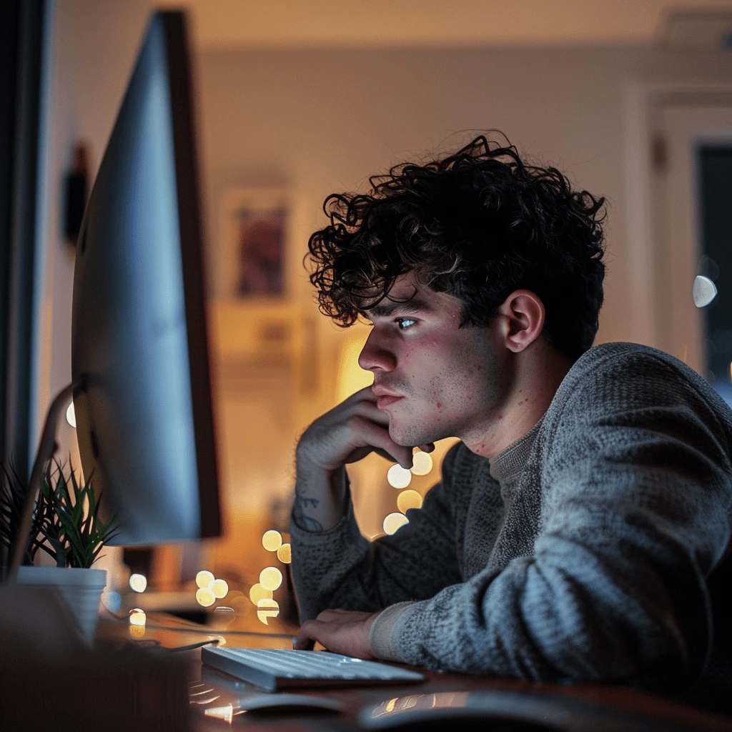 wesmcdowell man in his 20s looking regrettfully at his computer a39f765c 0387 45c2 a6e9 99eaf22b8d11.webp